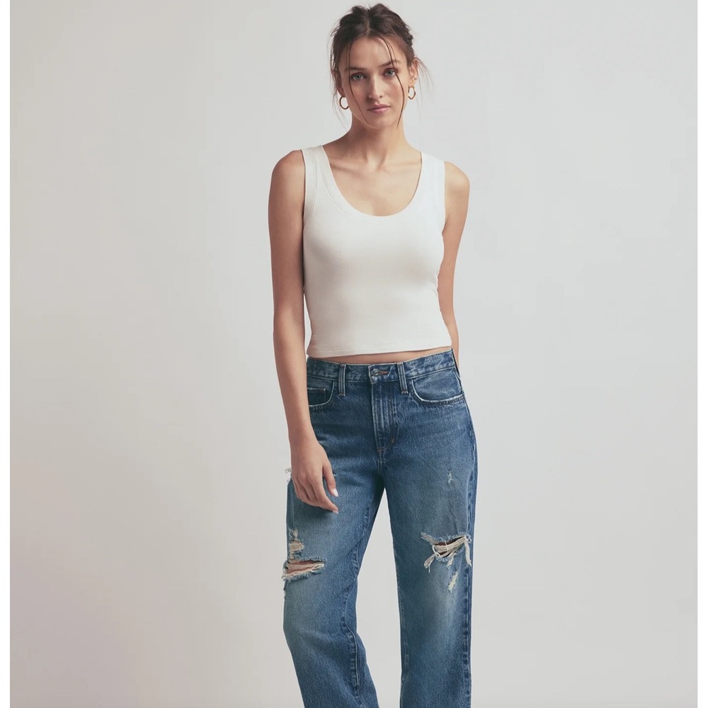 Favorite Daughter The Tommy Low Slung Straight Jeans‎ Distressed Womens 40x31
